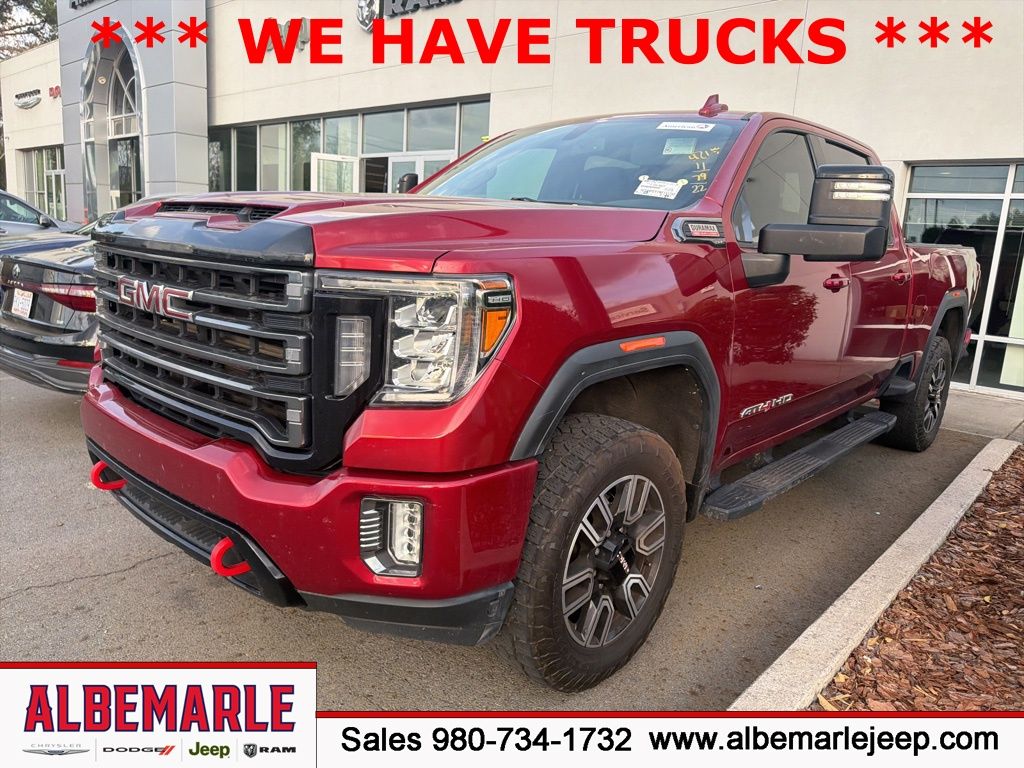 Cayenne Red Tintcoat 2022 GMC Sierra 2500HD AT4 Crew Cab 4WD Pickup Truck Four-Wheel Drive Automatic