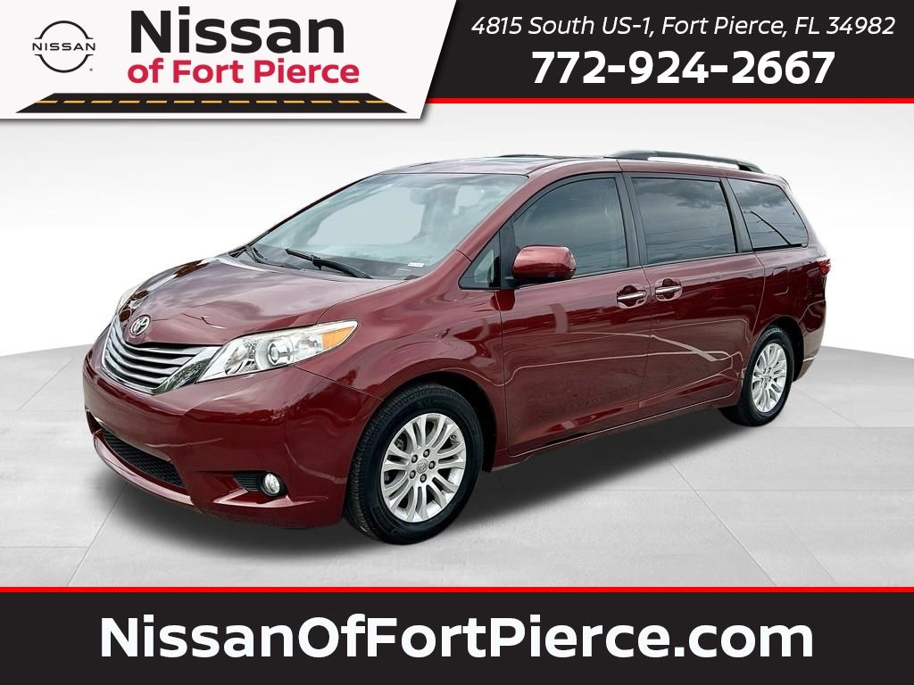 Salsa Red Pearl 2017 Toyota Sienna XLE 7-Passenger Auto Access Seat FWD Minivan Front-Wheel Drive 8-Speed Automatic