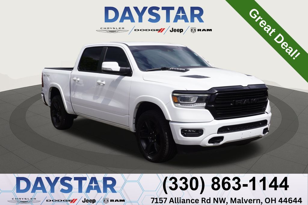 Bright White Clearcoat 2022 RAM 1500 Pickup Truck Four-Wheel Drive 8-Speed Automatic