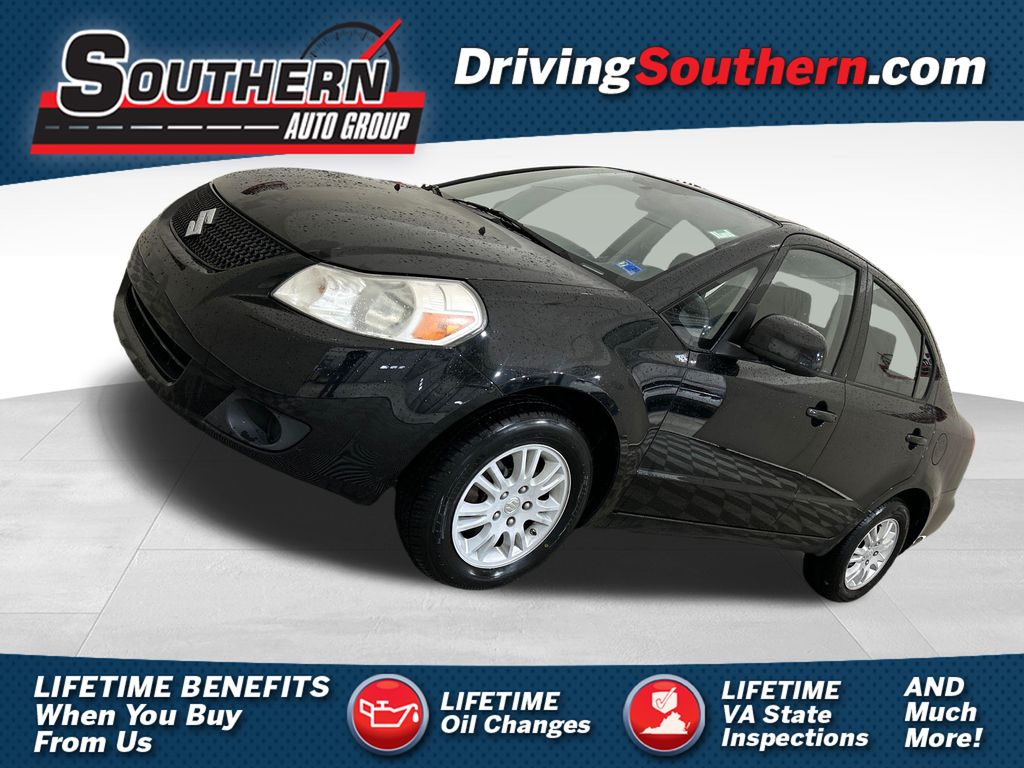 Black 2012 Suzuki SX4 Sedan Front-Wheel Drive Continuously Variable Transmission