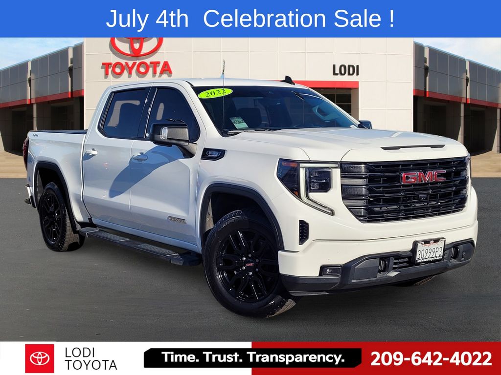 Summit White 2022 GMC Sierra 1500 Pickup Truck Four-Wheel Drive Automatic