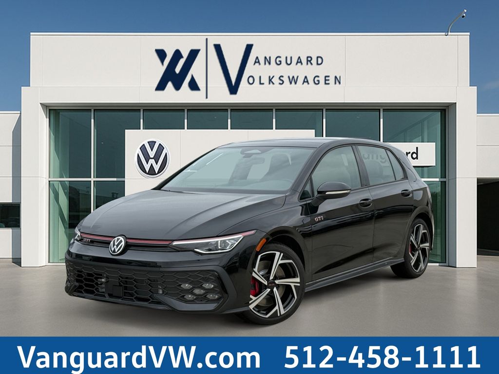 Mythos Black Metallic 2026 Volkswagen Golf GTI Hatchback Front-Wheel Drive 7-Speed Dual Clutch