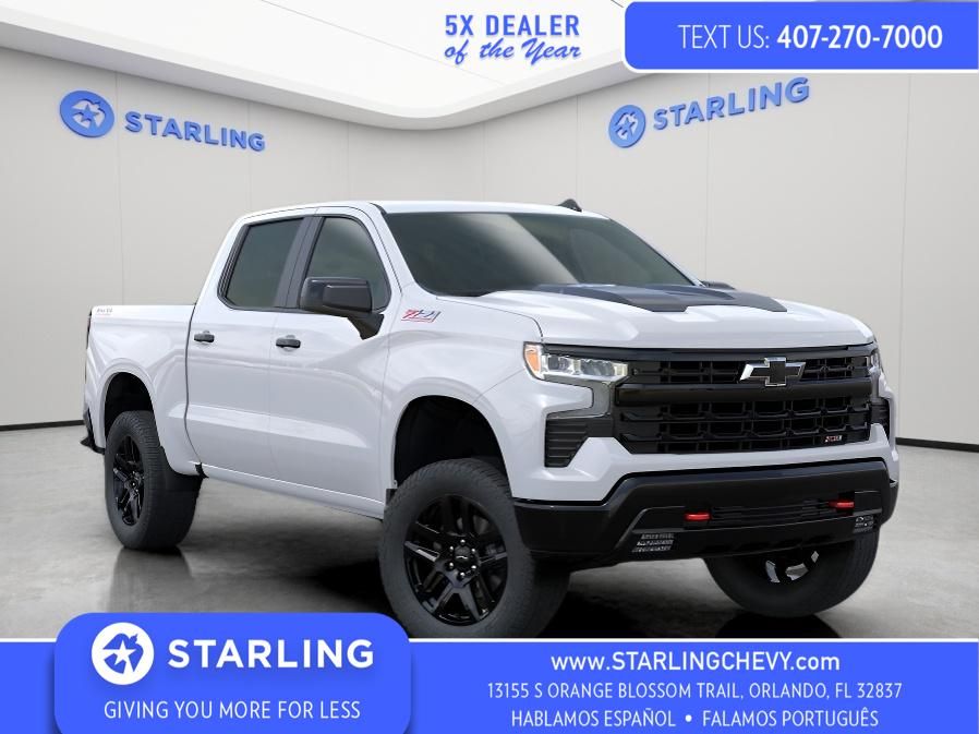 Summit White 2025 Chevrolet Silverado 1500 Pickup Truck Four-Wheel Drive 8-Speed Automatic