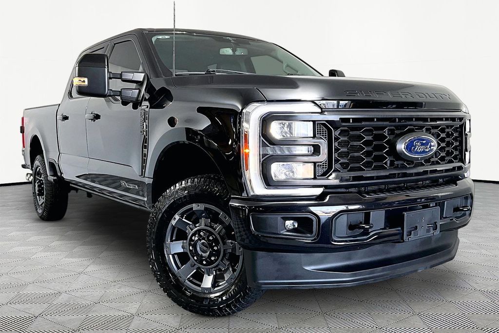 Agate Black Metallic 2023 Ford F-250 Super Duty Pickup Truck Four-Wheel Drive Automatic