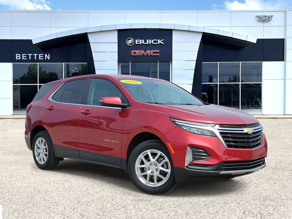 Cherry Red Tintcoat 2022 Chevrolet Equinox LT AWD with 1LT SUV / Crossover Four-Wheel Drive 6-Speed Automatic Overdrive