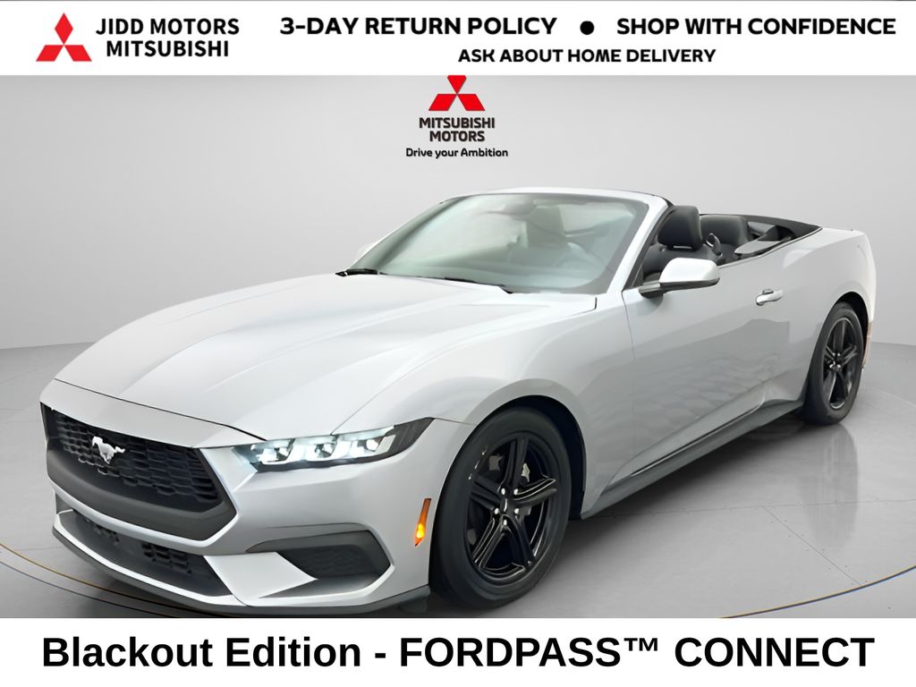 Silver Metallic 2024 Ford Mustang EcoBoost Premium Convertible RWD Convertible Rear-Wheel Drive Automatic