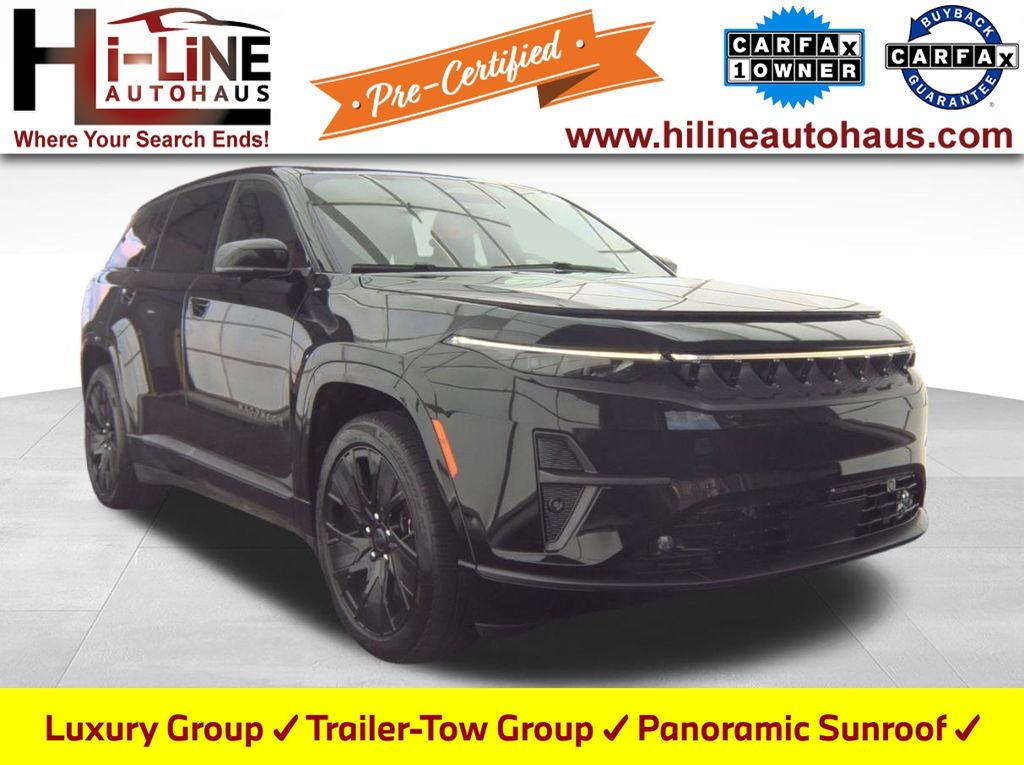 Diamond Black Crystal Pearlcoat 2025 Jeep Wagoneer S SUV / Crossover Four-Wheel Drive 1-Speed Automatic