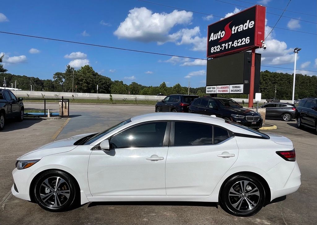2020 Nissan Sentra SV White at South Houston Nissan