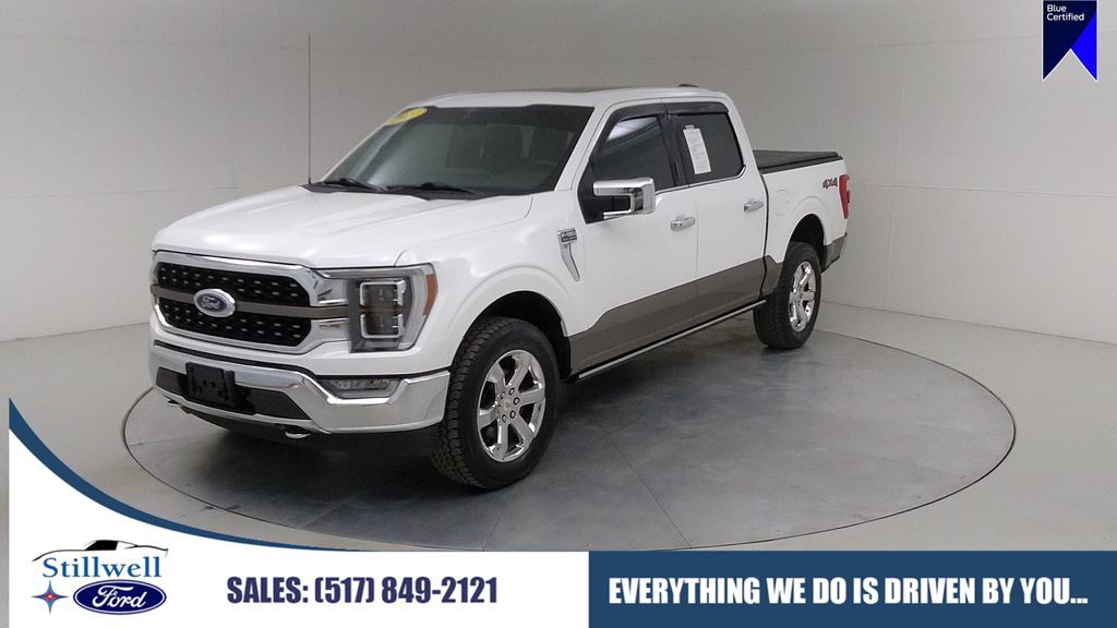 Star White Metallic Tri-Coat 2021 Ford F-150 Pickup Truck Four-Wheel Drive Automatic