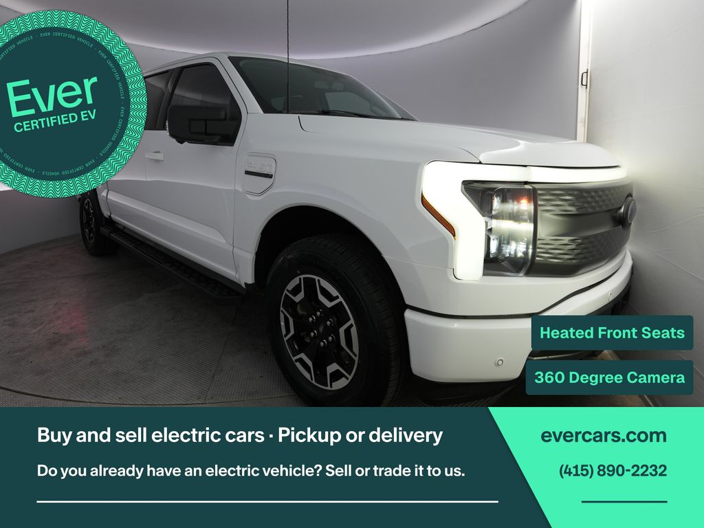 Oxford White 2023 Ford F-150 Lightning Pickup Truck All-Wheel Drive Automatic