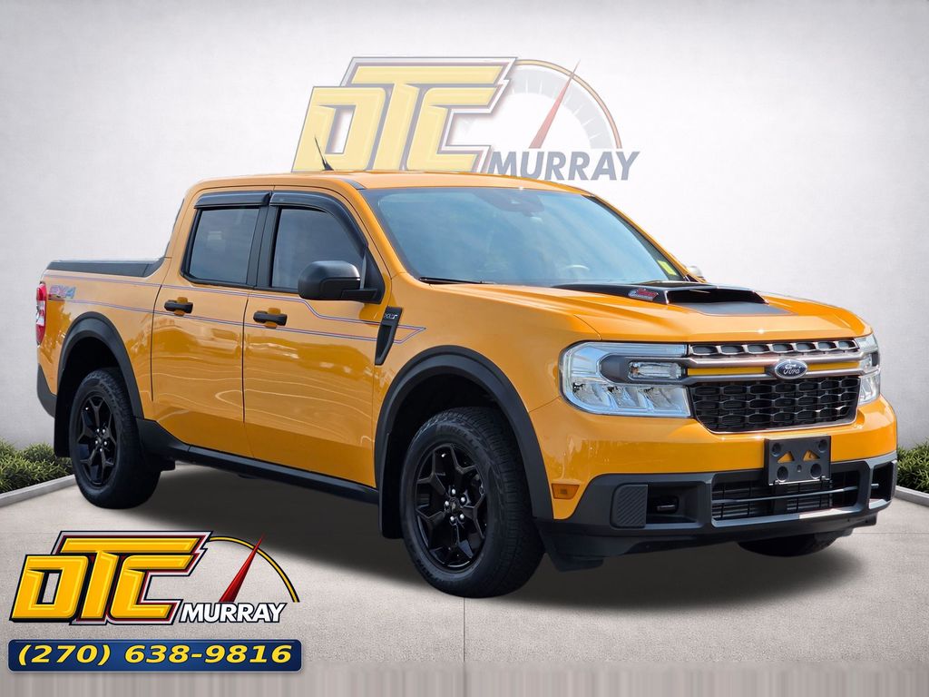Orange Metallic 2023 Ford Maverick Pickup Truck All-Wheel Drive 8-Speed Automatic
