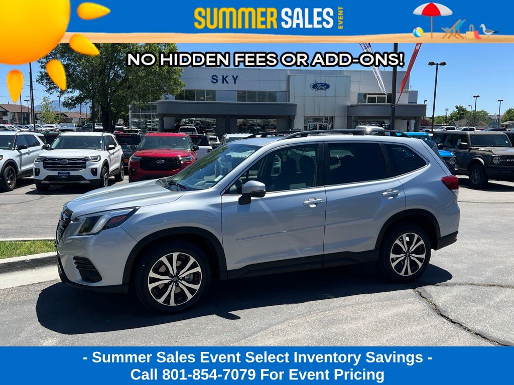Ice Silver Metallic 2024 Subaru Forester Limited Crossover AWD SUV / Crossover All-Wheel Drive Continuously Variable Transmission