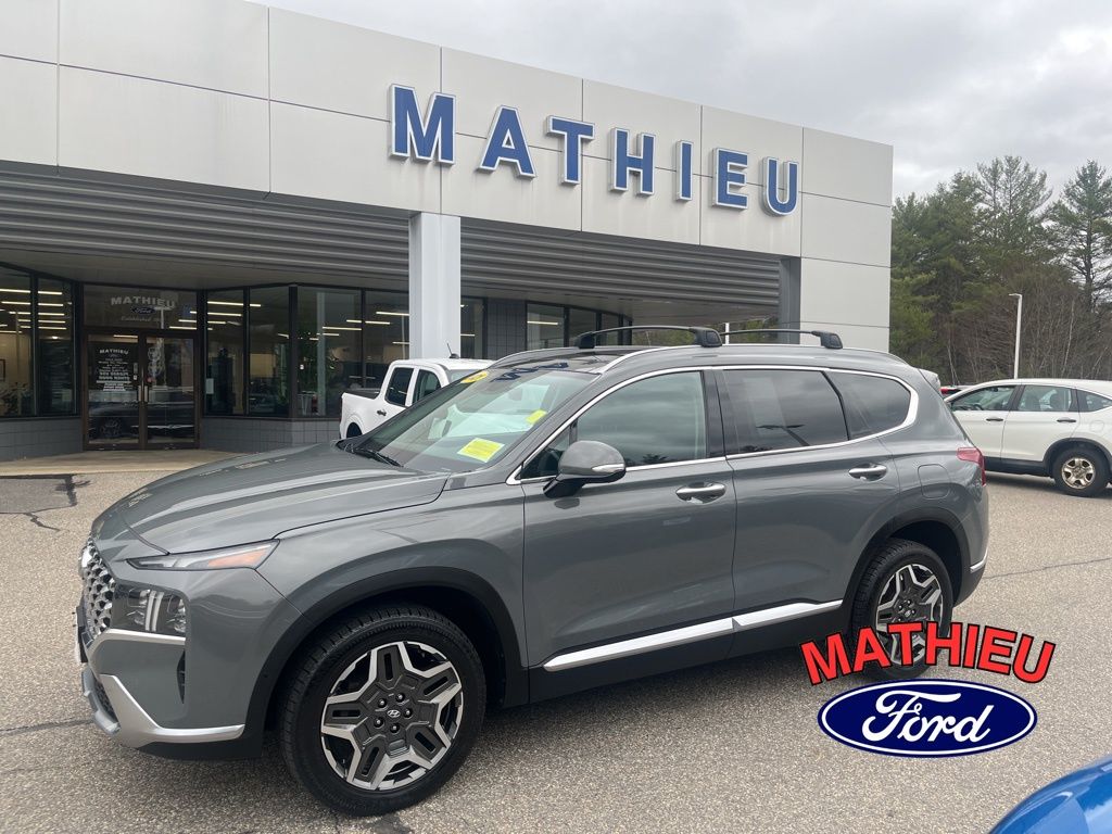 Hampton Gray 2021 Hyundai Santa Fe SUV / Crossover All-Wheel Drive Automatic