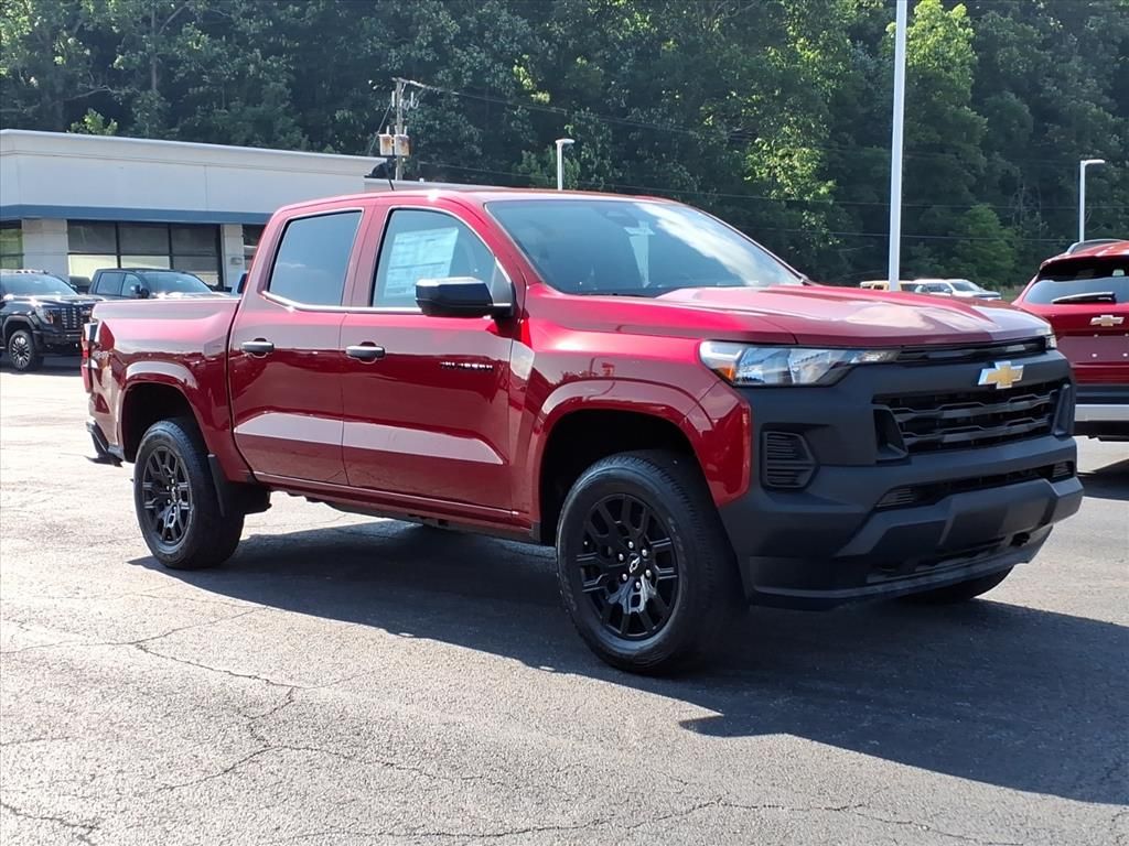 Radiant Red Tintcoat 2026 Chevrolet Colorado Work Truck Crew Cab 4WD Pickup Truck Four-Wheel Drive 8-Speed Automatic