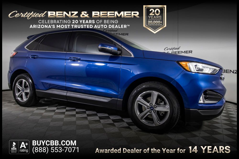 Blue Metallic 2020 Ford Edge SUV / Crossover Front-Wheel Drive 8-Speed Automatic
