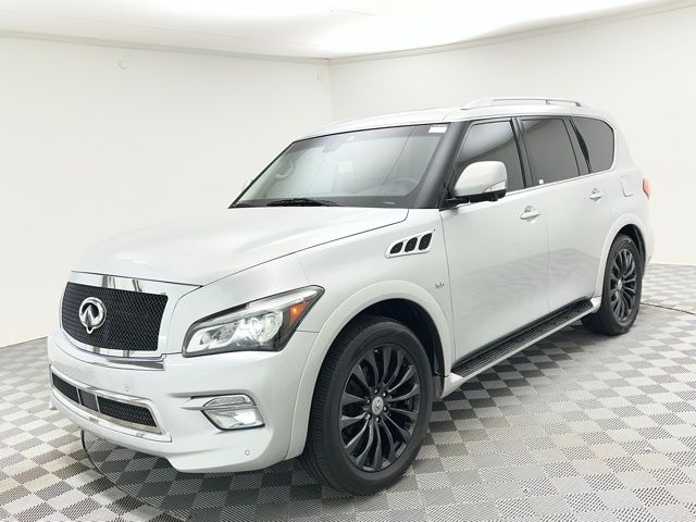 Gray (Liquid Platinum) 2017 INFINITI QX80 4WD SUV / Crossover All-Wheel Drive 7-Speed Automatic