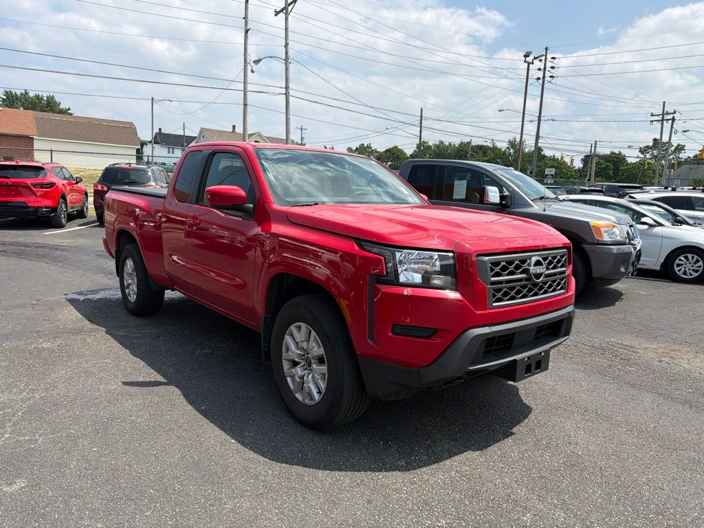 Red Alert 2023 Nissan Frontier Pickup Truck Four-Wheel Drive 9-Speed Automatic