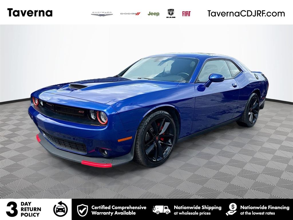 Indigo Blue 2022 Dodge Challenger Coupe Rear-Wheel Drive 8-Speed Automatic