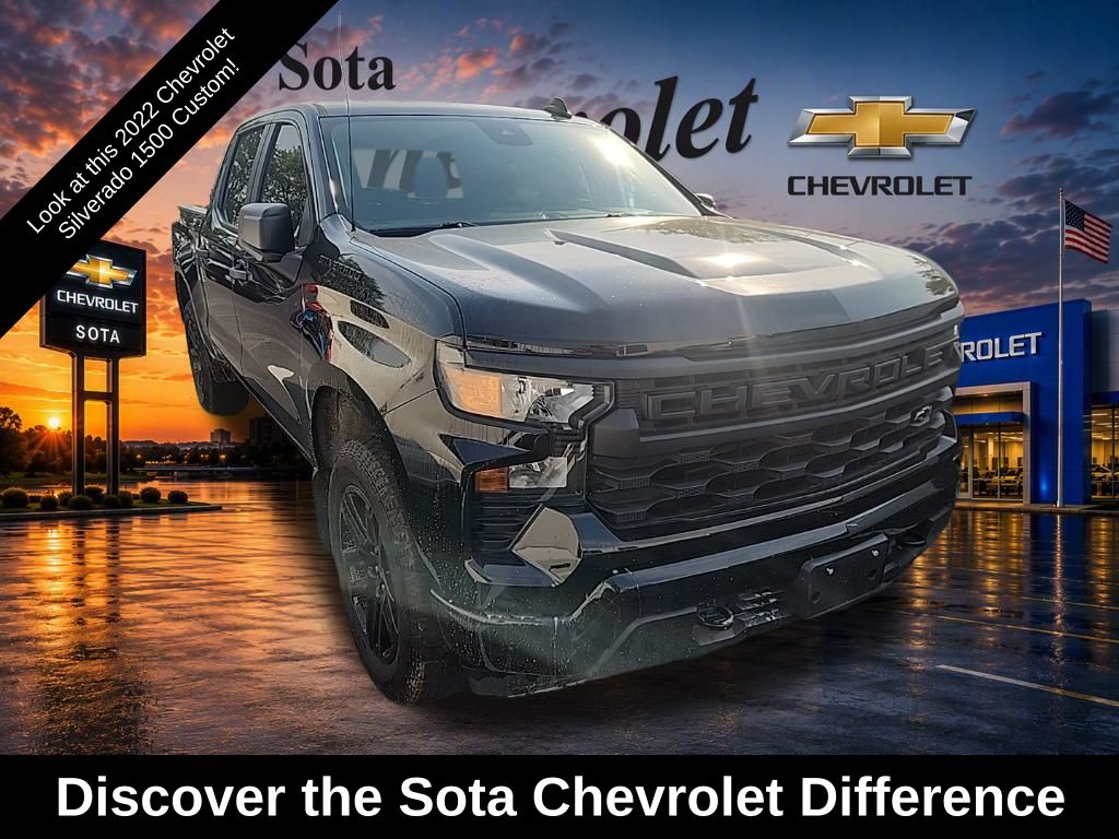 Black 2022 Chevrolet Silverado 1500 Pickup Truck Four-Wheel Drive 8-Speed Automatic
