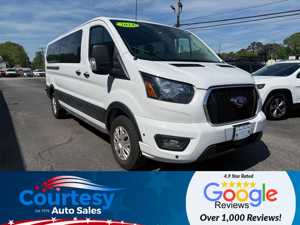 Oxford White 2024 Ford Transit Passenger Van Rear-Wheel Drive 