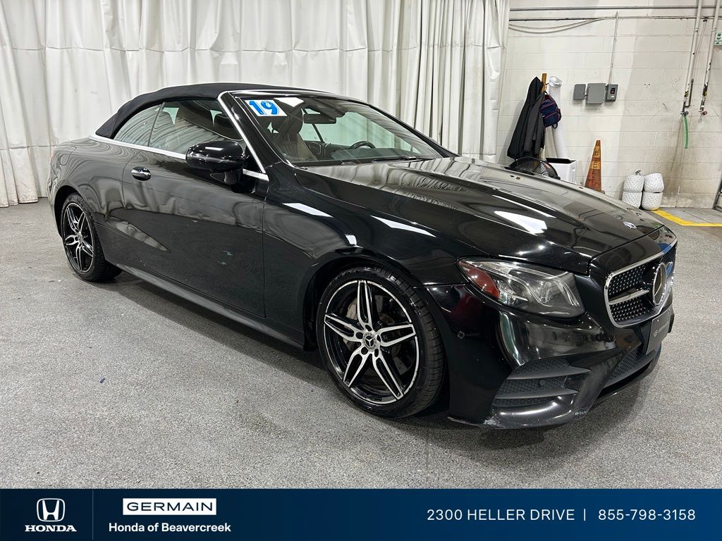 Black 2019 Mercedes-Benz E-Class Convertible All-Wheel Drive 9-Speed Automatic
