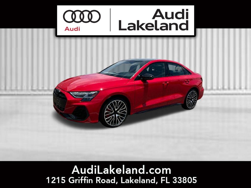 Progressive Red Metallic 2026 Audi S3 Sedan All-Wheel Drive 7-Speed Automatic