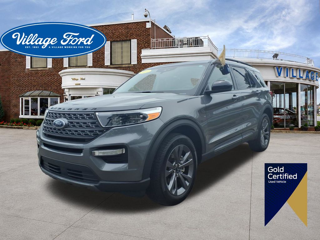 Carbonized Gray Metallic 2023 Ford Explorer SUV / Crossover All-Wheel Drive Automatic