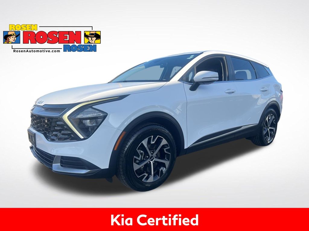 Glacial White Pearl 2023 Kia Sportage EX FWD SUV / Crossover Front-Wheel Drive 8-Speed Automatic