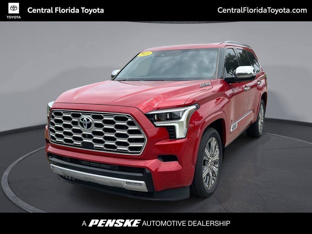 Red 2023 Toyota Sequoia SUV / Crossover Four-Wheel Drive Automatic