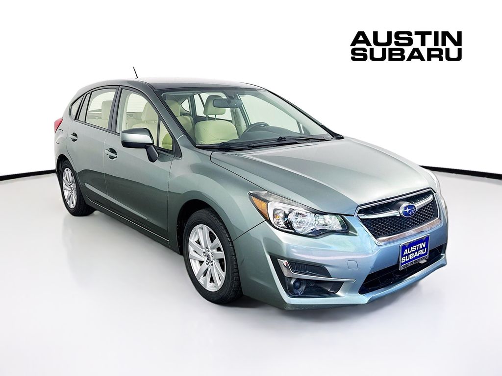 Jasmine Green Metallic 2016 Subaru Impreza 2.0i Premium Hatchback Hatchback All-Wheel Drive Continuously Variable Transmission