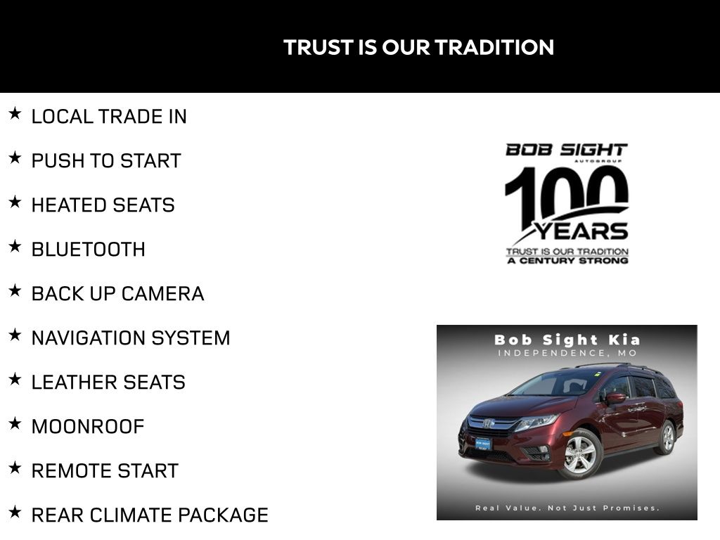 Used 2019 Honda Odyssey EX-L with VIN 5FNRL6H7XKB015905 for sale in Kansas City