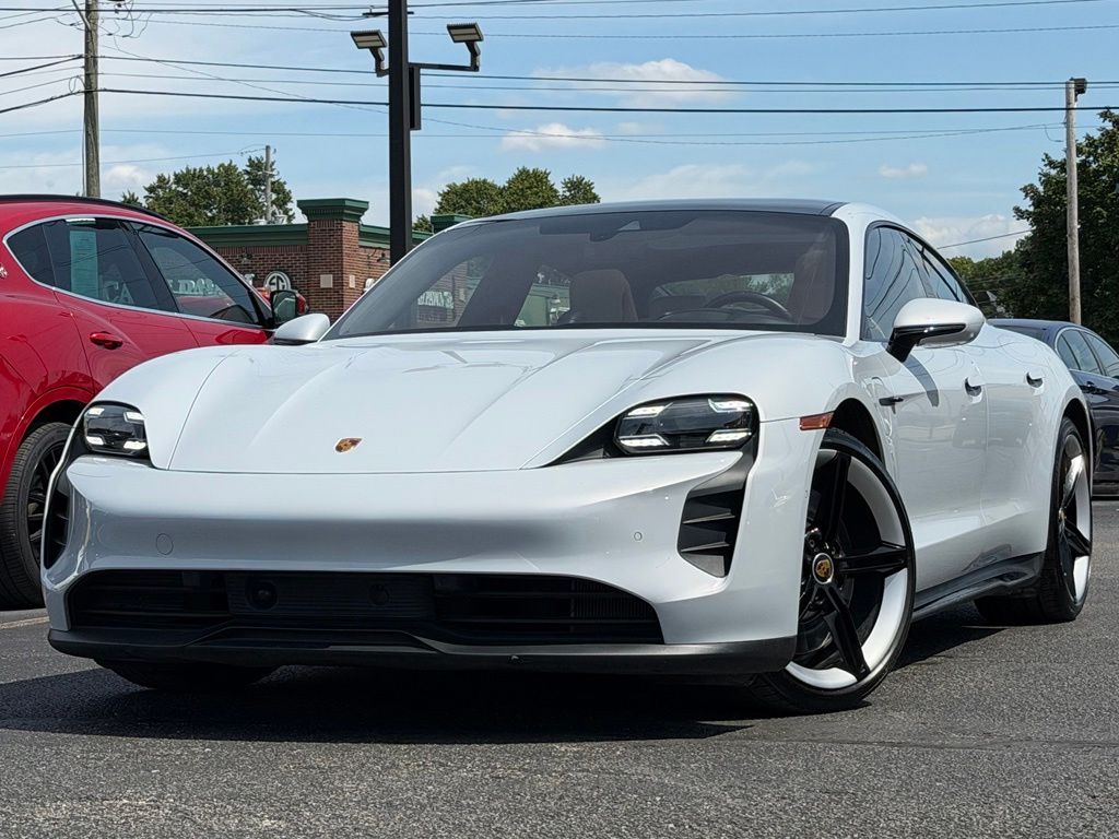 Silver 2022 Porsche Taycan Sedan All-Wheel Drive 2-Speed Automatic