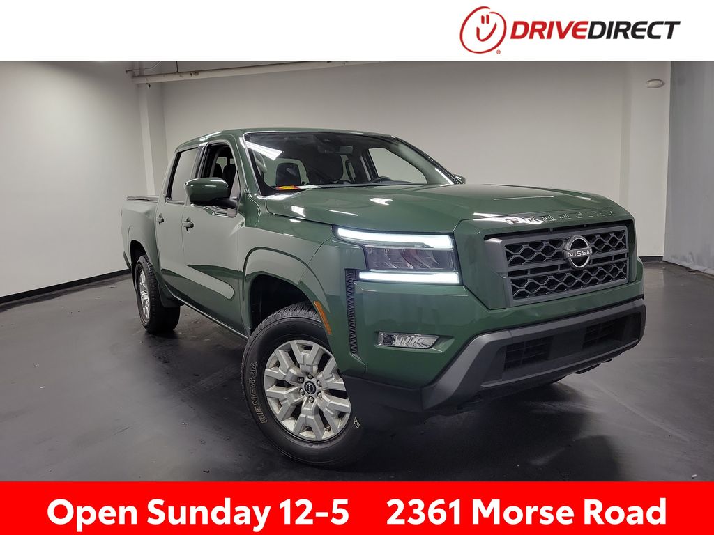 Tactical Green Metallic 2023 Nissan Frontier SV Crew Cab 4WD Pickup Truck Four-Wheel Drive 9-Speed Automatic