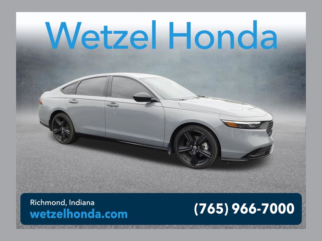 Urban Gray Pearl 2024 Honda Accord Hybrid Sport-L FWD Sedan Front-Wheel Drive Continuously Variable Transmission