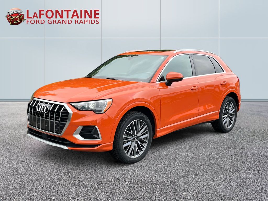 Orange 2021 Audi Q3 SUV / Crossover All-Wheel Drive 8-Speed Automatic