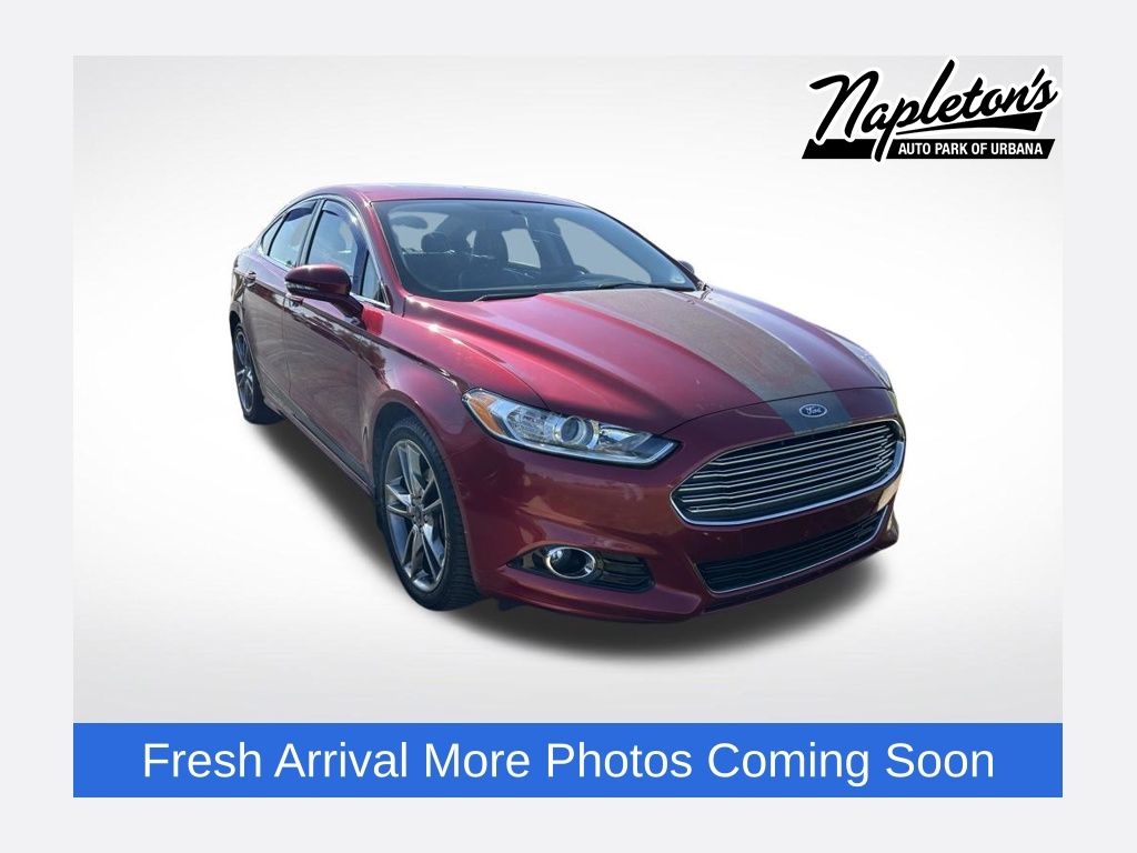 Ruby Red Metallic 2016 Ford Fusion Titanium AWD Sedan All-Wheel Drive 6-Speed Automatic