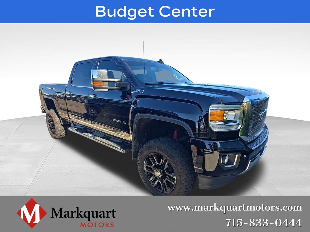 Onyx Black 2015 GMC Sierra 2500HD Pickup Truck Four-Wheel Drive 6-Speed Automatic