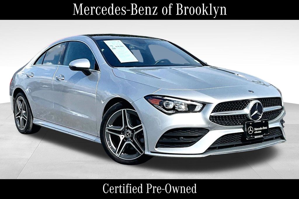 Iridium Silver Metallic 2023 Mercedes-Benz CLA Coupe All-Wheel Drive 7-Speed Automatic
