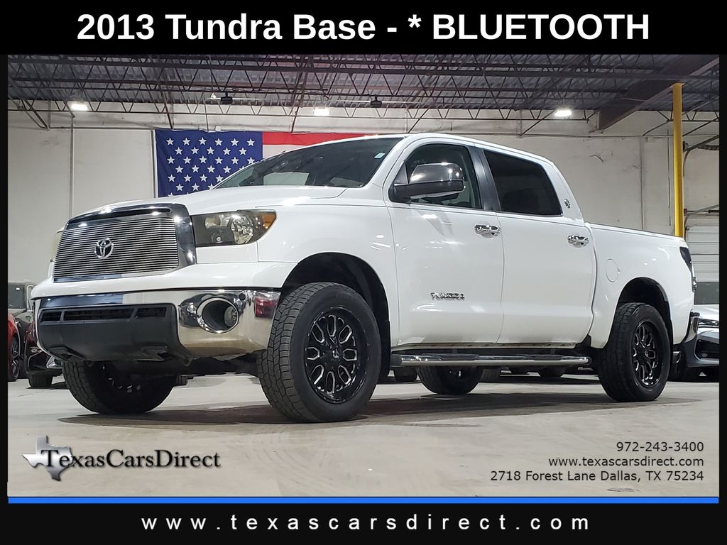 Super White 2013 Toyota Tundra Pickup Truck 4X2 6-Speed Automatic Overdrive