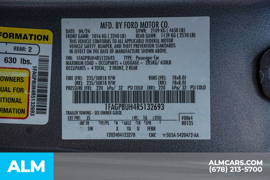 Used 2024 Silver Ford EcoBoost Premium image 60