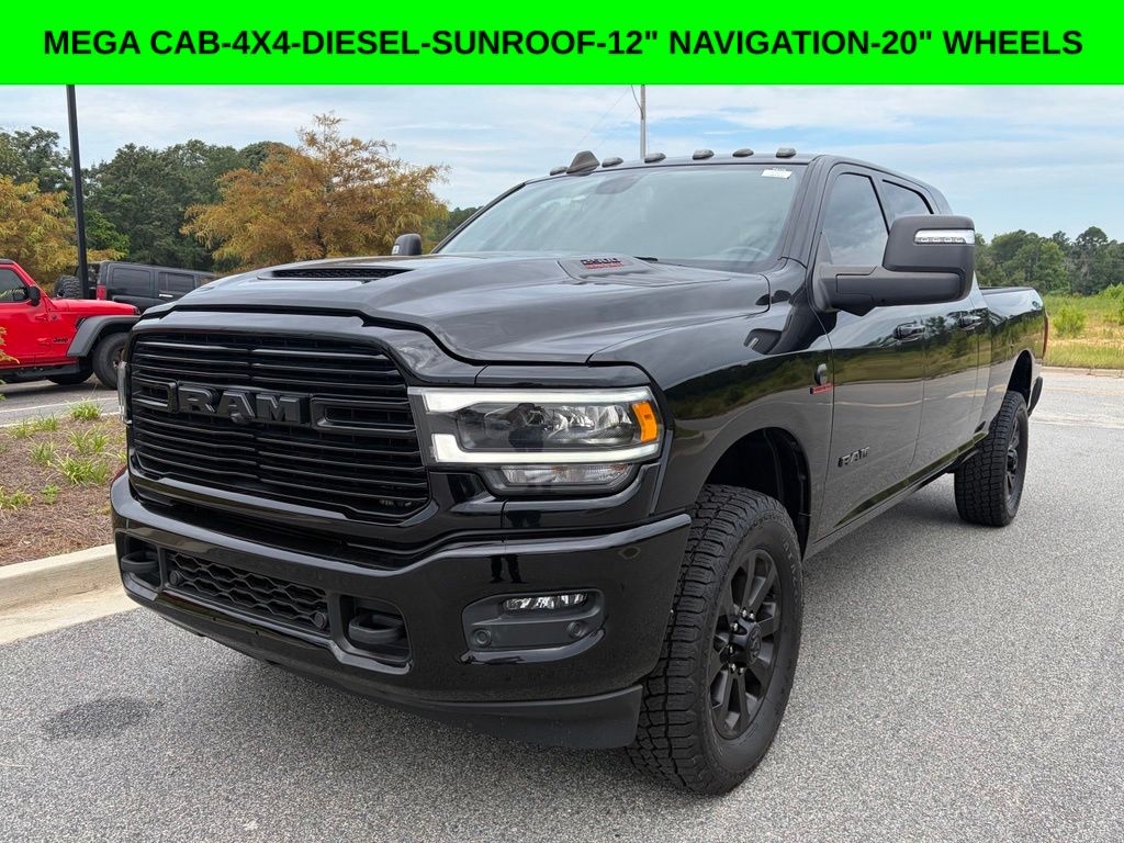 Diamond Black Crystal Pearlcoat 2024 RAM 2500 Pickup Truck Four-Wheel Drive 6-Speed Automatic