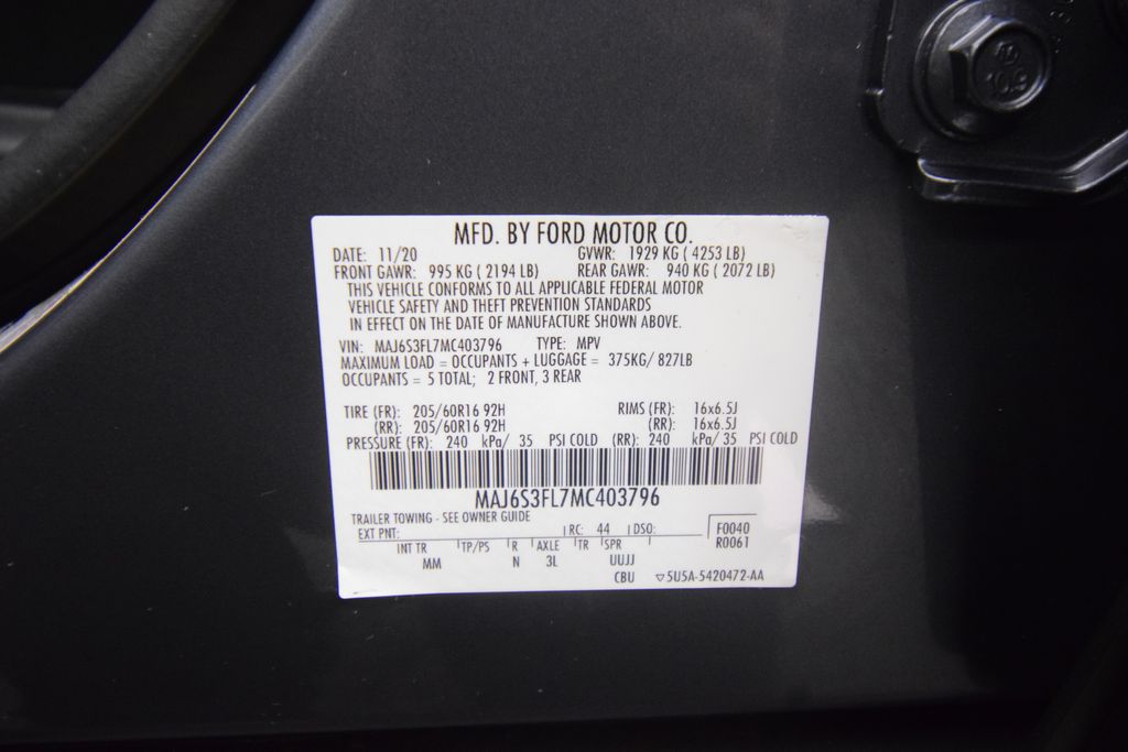 used 2021 Ford EcoSport car, priced at $14,300