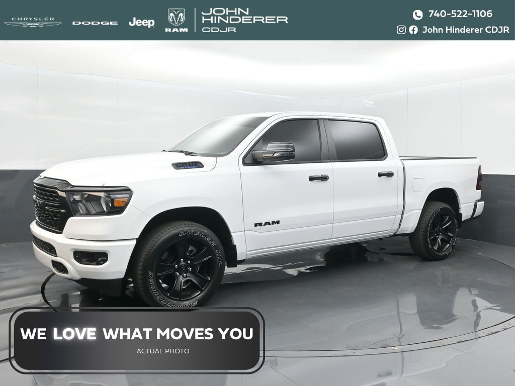 Bright White Clearcoat 2023 RAM 1500 Pickup Truck Four-Wheel Drive 8-Speed Automatic