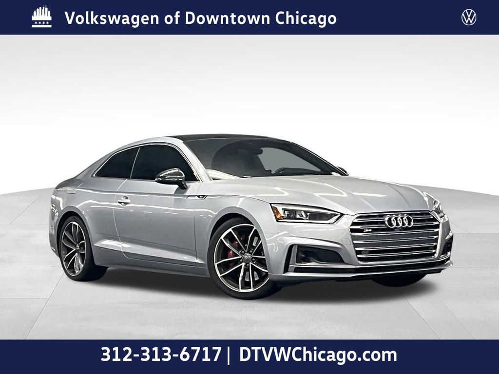 Silver Metallic 2018 Audi S5 Coupe All-Wheel Drive 8-Speed Automatic
