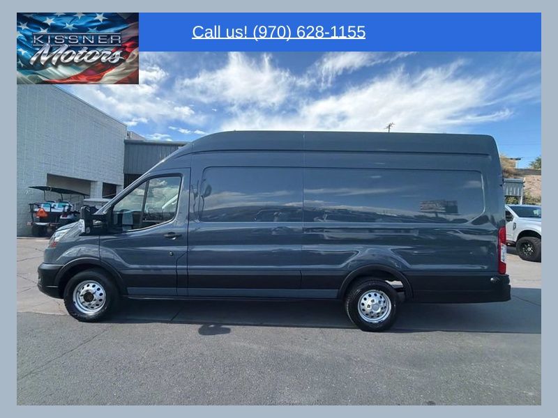 Blue 2022 Ford Transit Cargo Van All-Wheel Drive