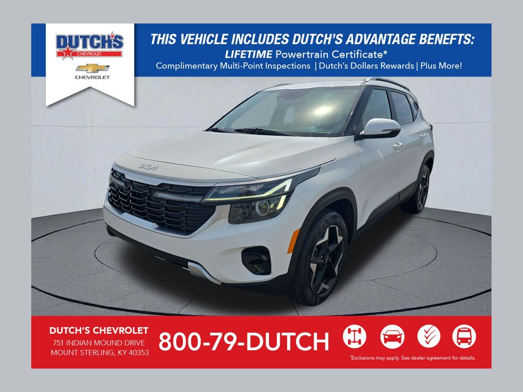 Snow White Pearl 2024 Kia Seltos EX AWD SUV / Crossover All-Wheel Drive Continuously Variable Transmission