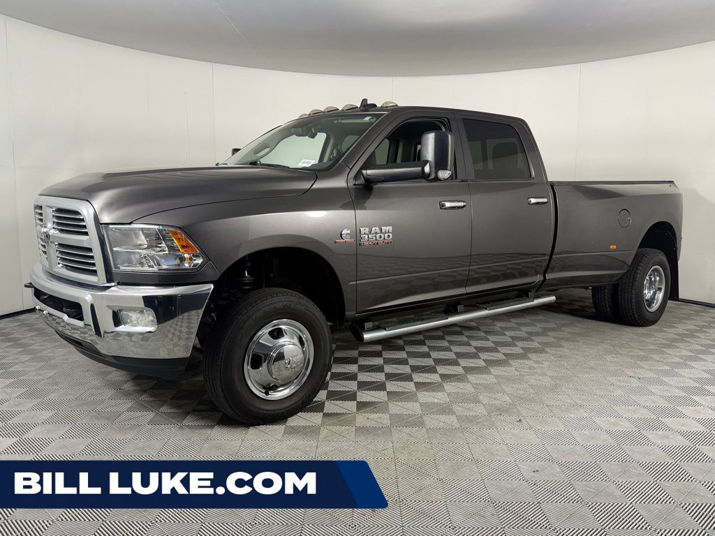 Crystal Metallic 2018 RAM 3500 Big Horn Crew Cab LB DRW 4WD Pickup Truck Four-Wheel Drive 6-Speed Automatic