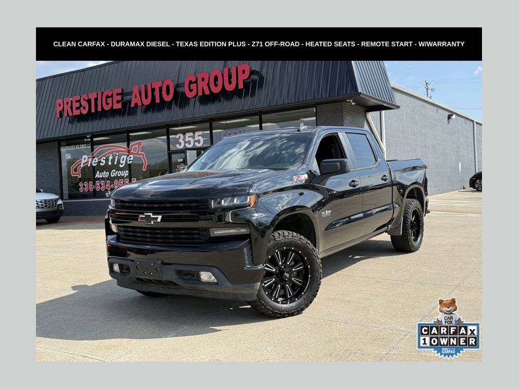 Black 2021 Chevrolet Silverado 1500 RST Crew Cab 4WD Pickup Truck Four-Wheel Drive Automatic