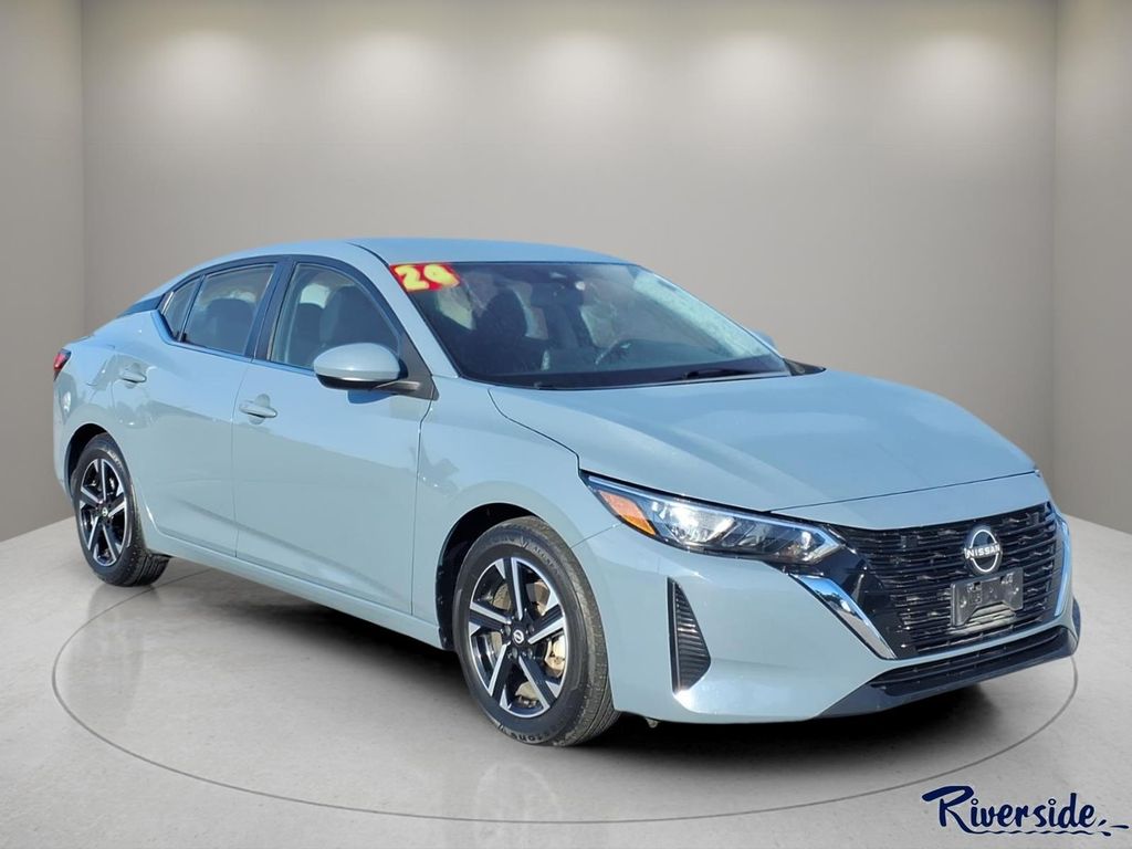 Atlantic Gray Metallic 2024 Nissan Sentra Sedan Front-Wheel Drive Continuously Variable Transmission