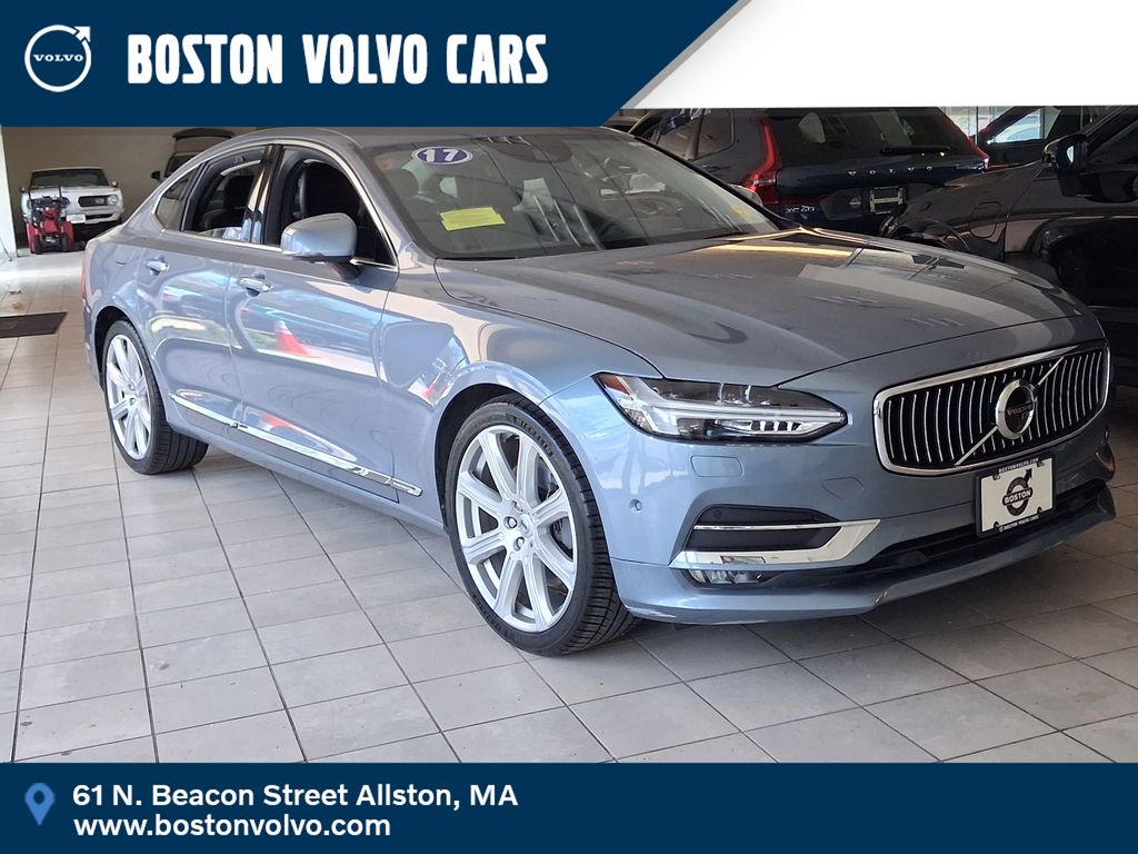 Mussel Blue Metallic 2017 Volvo S90 T6 Inscription AWD Sedan All-Wheel Drive Automatic